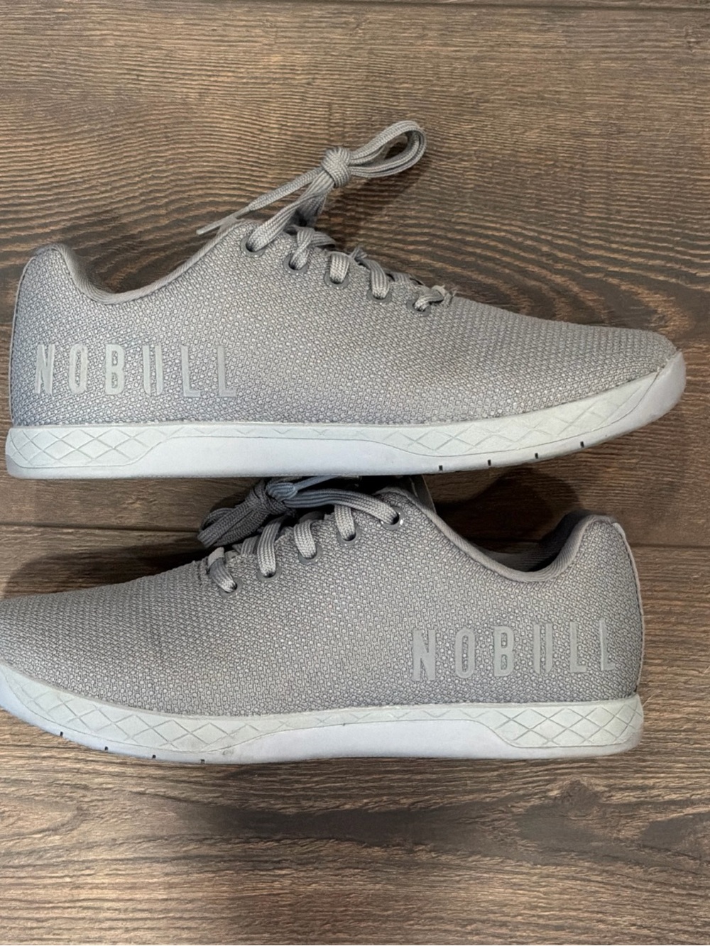 NOBULL Outwork Gym Casual Shoes Women 9.5 CrossFit Sneakers Grey